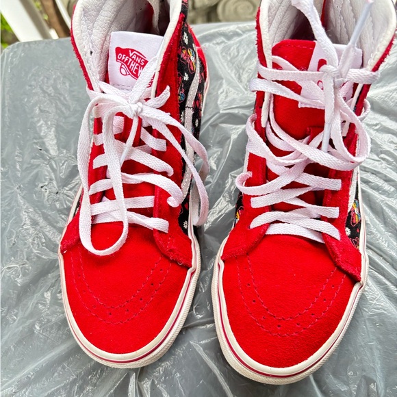 Vans kids glow butterfly skull SK8-HI zip shoes - Picture 2 of 6